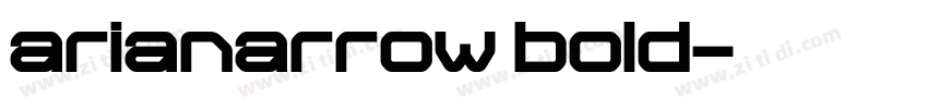 arianarrow bold字体转换